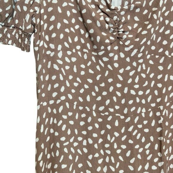 Petal & Pup Franklin Polka Dot Jewel Neckline Midi Boho Feminine Sundress Size 8 - Picture 16 of 16